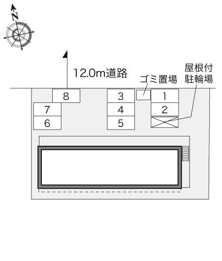 ★手数料０円★東松山市御茶山町 月極駐車場